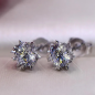 Preview: Trendige Solitär-Ohrstecker mit Zirkonia – Eleganter Brautschmuck